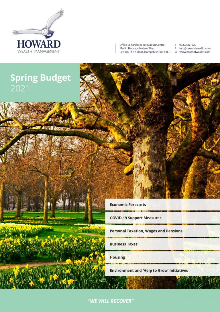 Howard Wealth Management Spring Budget 2021 page 001