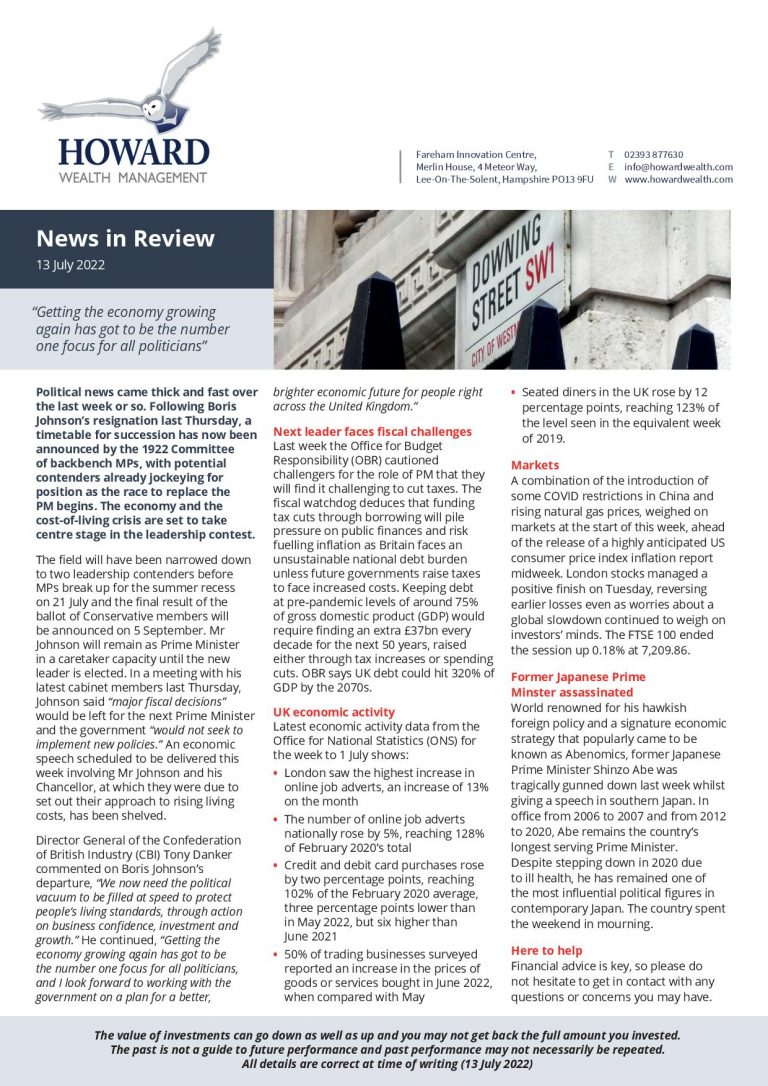 News in Review 13th July 2022