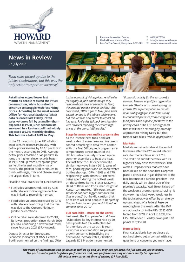 News in Review 27th July 2022
