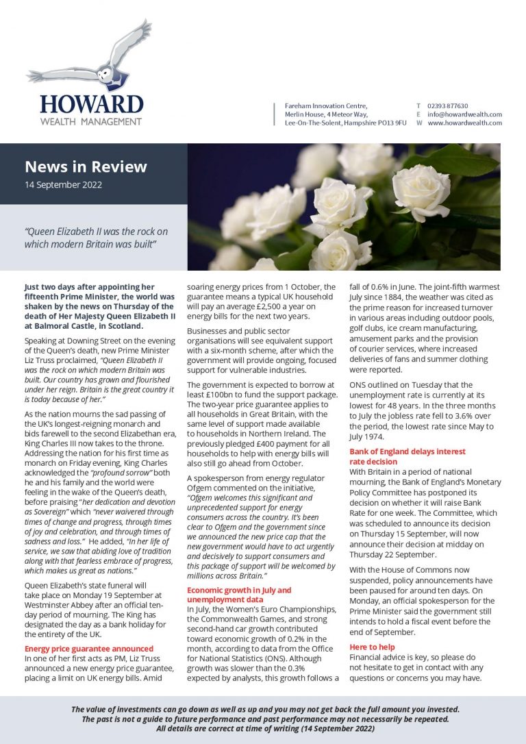 News in Review 14th September 2022