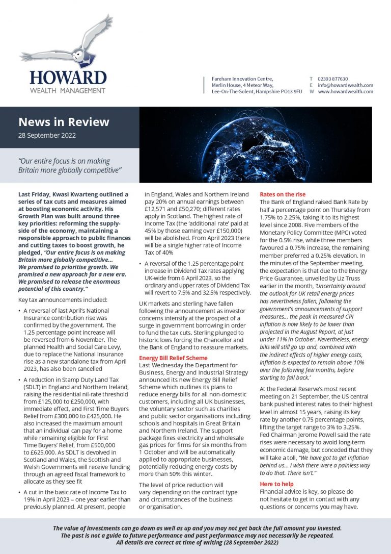 News in Review 28th September 2022