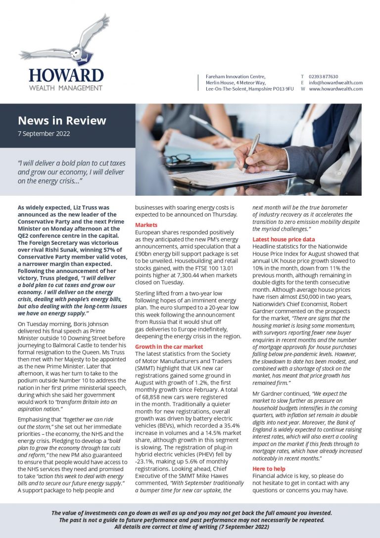 News in Review 7th September 2022
