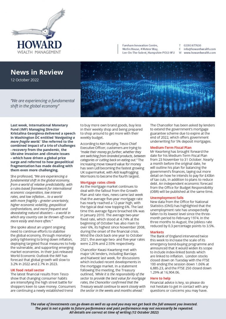 News in Review 12th October 2022