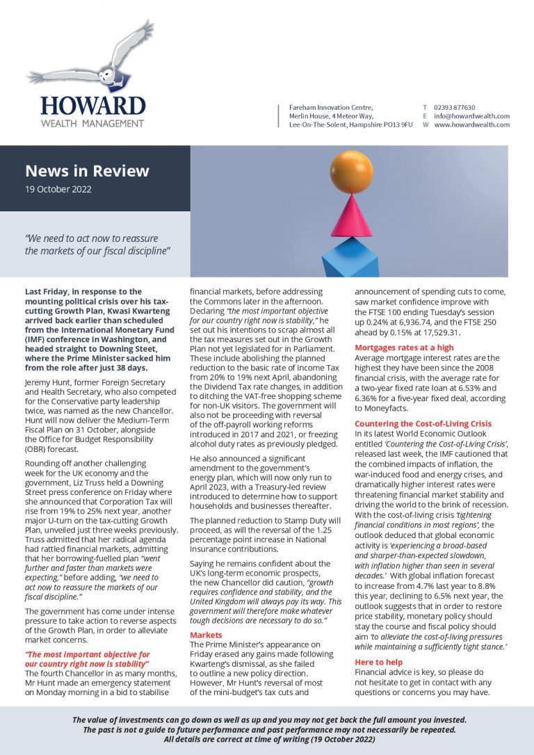 News in Review 19th October 2022