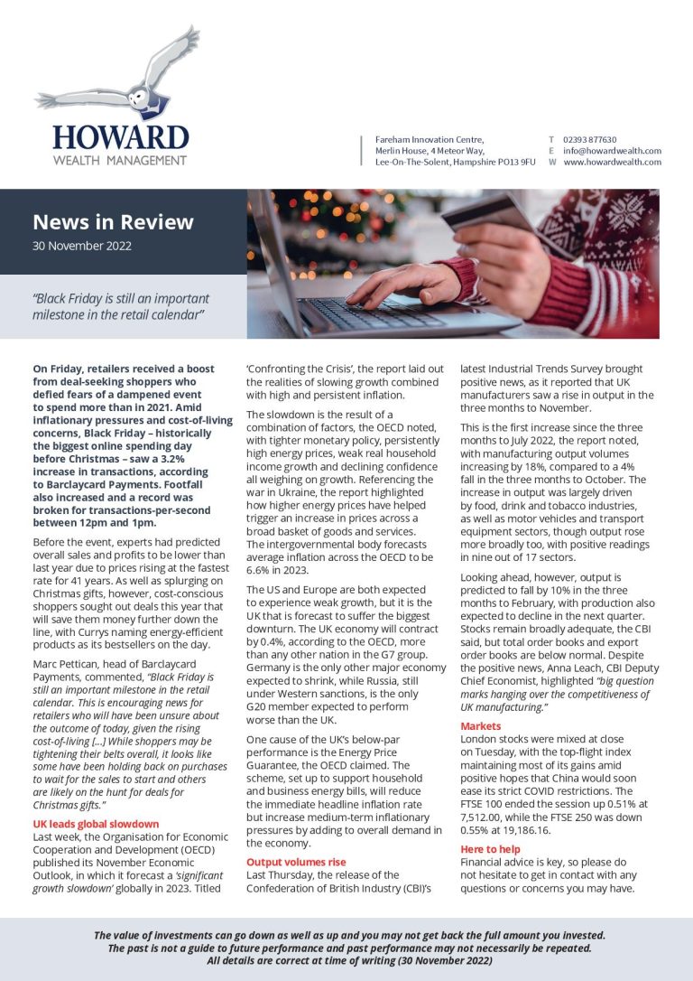 News in Review 30th November 2022