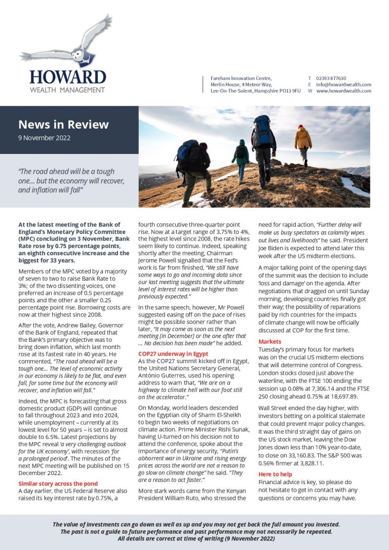 News in Review 9th November 2022