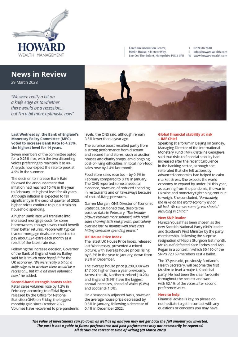 News in Review 29th March 2023