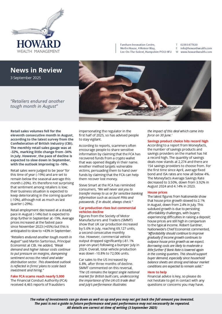 News in Review 3rd September 2025