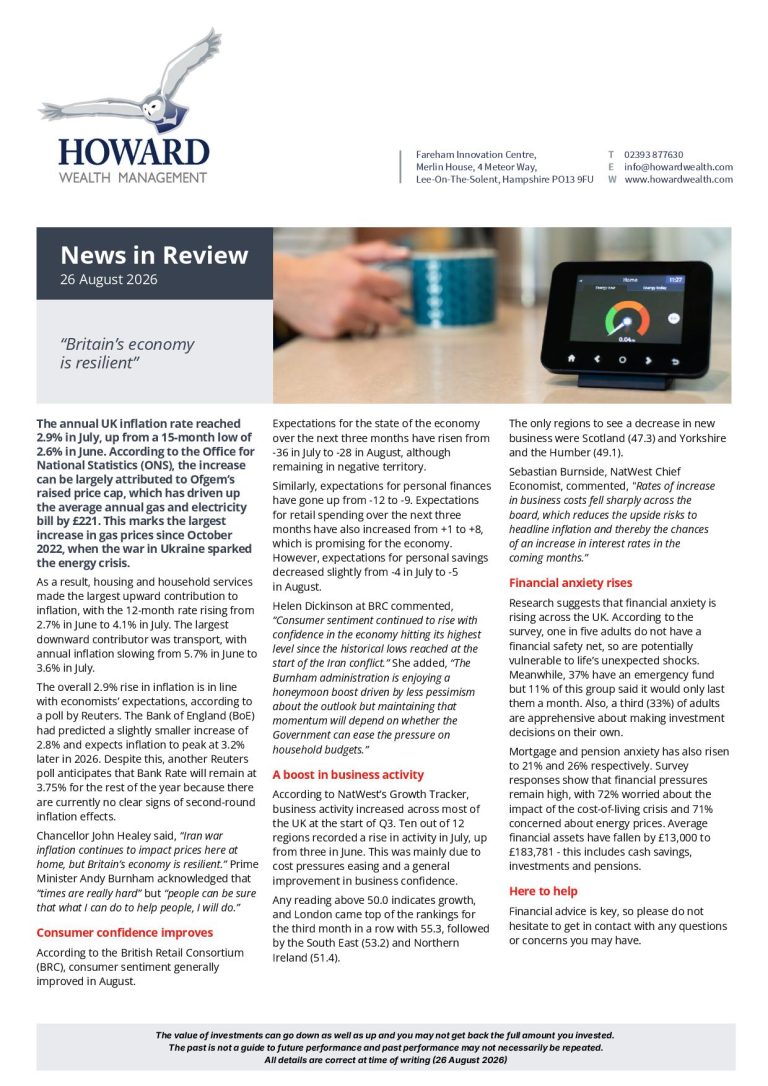 News in Review 26th August 2026